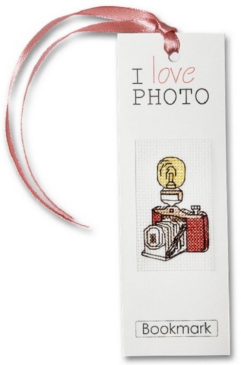 Набор для вышивания Luca-S N27 Закладка "I Love Photo"