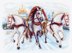 Матренин Посад 1539 Тройка лошадей