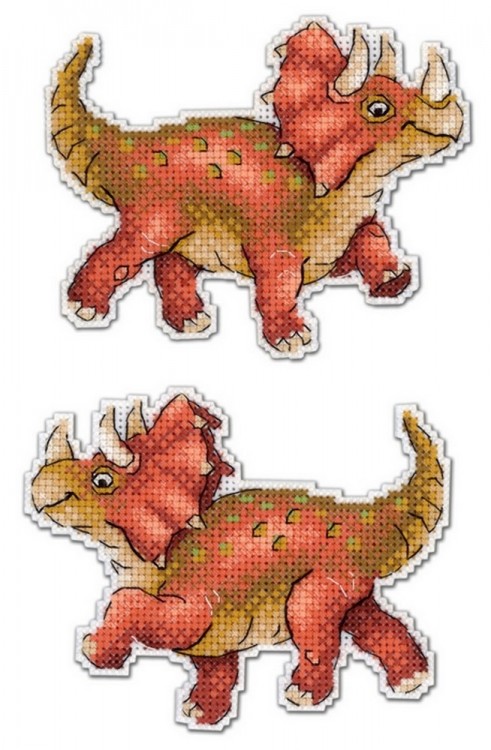 Набор для вышивания Жар-Птица Р-269 Динозавры. Трицератопс