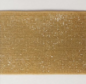 Matsa 62050/40/O/8039 Резинка-пояс с люрексом, ширина 40 мм, цвет охра с золотом