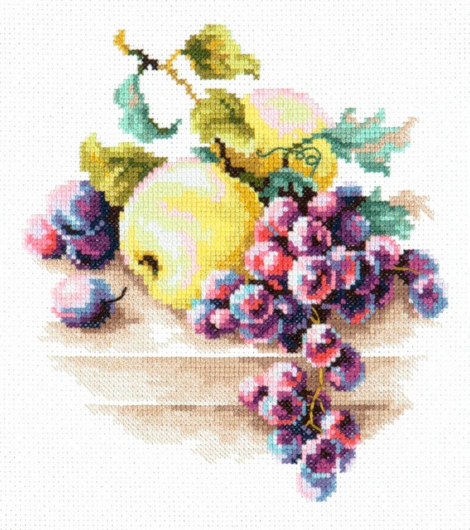 Набор для вышивания Чудесная игла 50-05 Виноград и яблоки