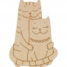 Mr.Carving ВД-873 Коты Заготовка для декорирования Подвеска "Влюбленные коты"