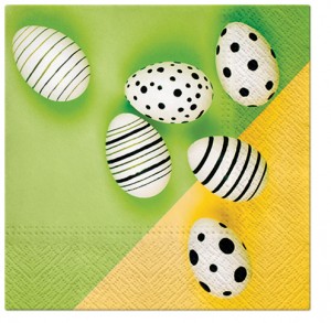 PAW Decor Collection SDL120617 Салфетка трехслойная для декупажа "Современные яйца"