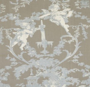 Mas d'Ousvan BCH.39 Ткань "Cherubin beige", коллекция "Les bleus"