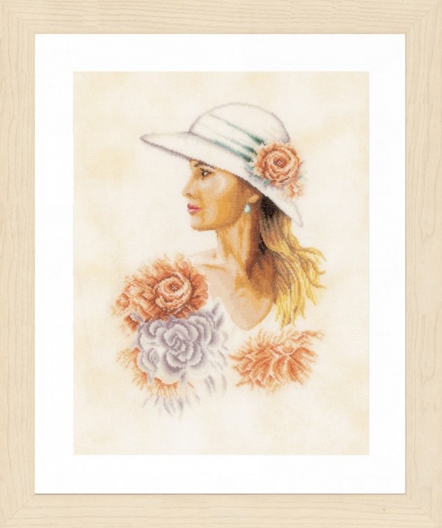 Набор для вышивания Lanarte PN-0162297 Lady with hat