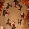 Набор для вышивания Permin 45-1215 Коврик под елку "Санта в санях"
