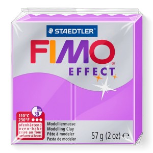 Fimo 8010-601 Полимерная глина "Neon Effect" фиолетовая