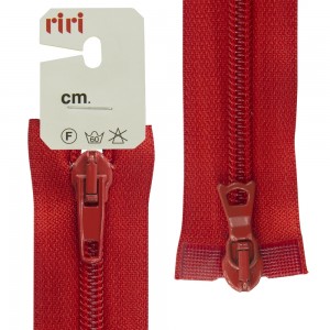 Riri 2519755/65/2407 Молния спираль, разъемная, 2 замка, 6 мм, 65 см, красный