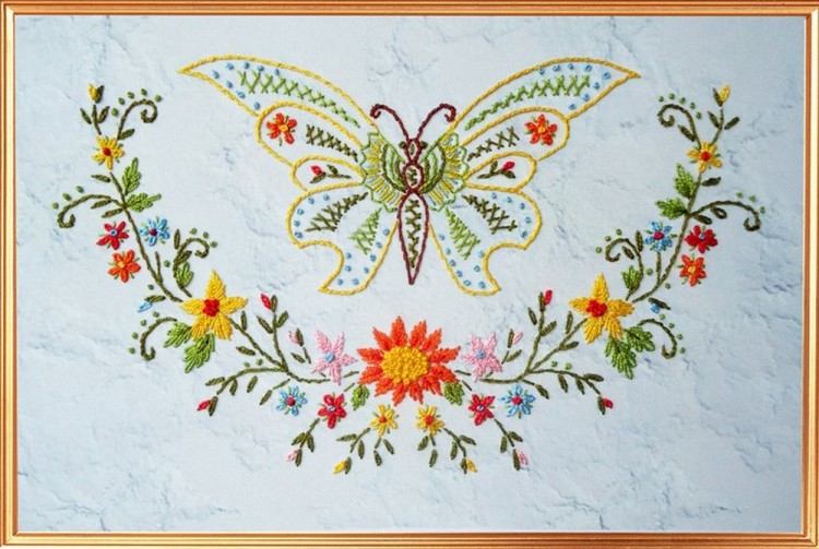 Набор для вышивания Вышивальная мозаика 3016ЖМ Бабочка