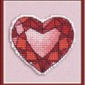Набор для вышивания Овен 1173 Значок "Сердце"