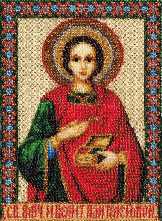 Набор для вышивания Панна CM-1206 (ЦМ-1206) Икона Св. Великомученика и целителя Пантелеймона