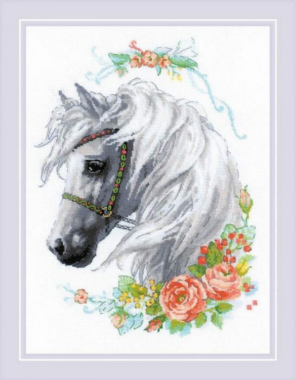 Набор для вышивания Риолис 1804 Белогривая лошадка