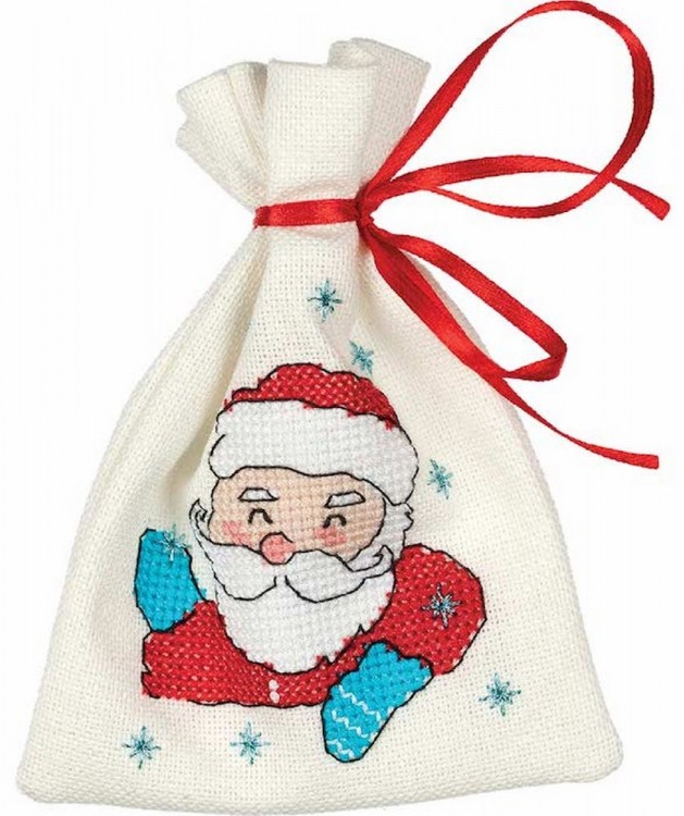 Набор для вышивания Кларт 8-402 Мешочек с Дедом Морозом