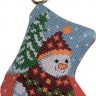 Набор для вышивания Permin 01-8228 Елочное украшение "Снеговик на елке"