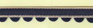 Matsa 13307/1 Тесьма декоративная, ширина 20 мм, джинс с вьюнком, синяя