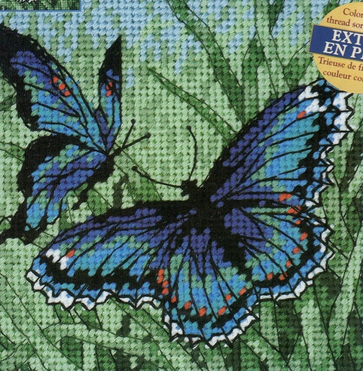 Набор для вышивания Dimensions 79006 Butterflies in Blue (made in USA)