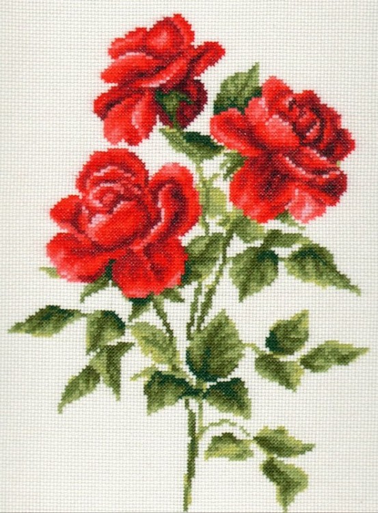 Набор для вышивания Палитра 01.009 Три розы