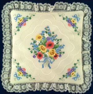 Dimensions 11113 Bouquet of Flowers Pillow (made in USA)