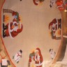 Набор для вышивания Permin 45-3262 Коврик под елку "Санта у камина"