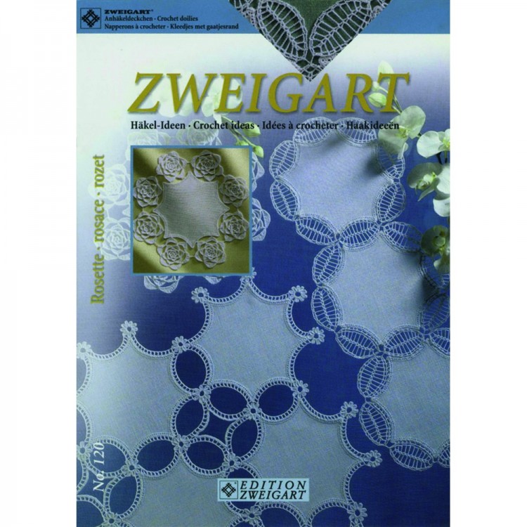 Zweigart 120(7022/600) Идеи для вязания крючком "Орнамент разетка"