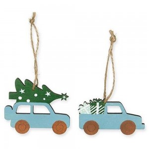 Efco 3486848 Набор декоративных подвесок "Автомобили с подарками"