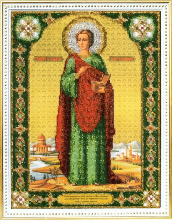 Набор для вышивания Чаривна Мить Б-1018 Икона Великомученика и целителя Пантелеимона