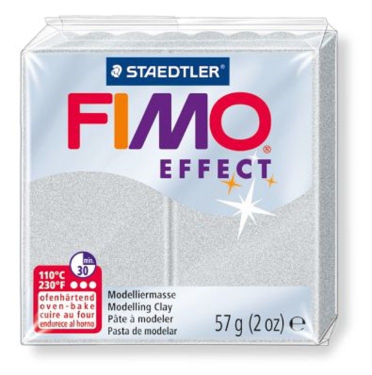 Fimo 8020-81 Полимерная глина Effect серебряный металлик