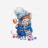Набор для вышивания Luca-S B1168 Рождественская мышь