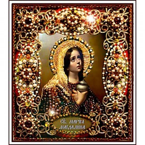 Образа в каменьях 77-и-09 Святая Мария Магдалина