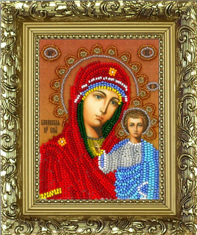 Набор для вышивания Вышиваем бисером R-10 Казанская Богородица