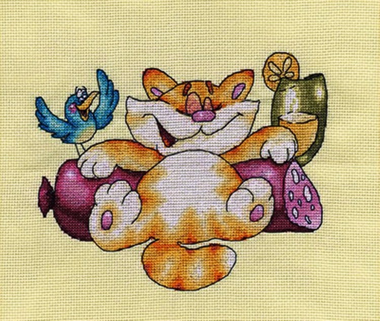 Набор для вышивания Кларт 8-186 Счастливый кот