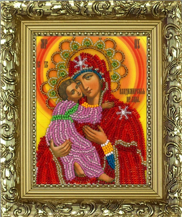 Набор для вышивания Вышиваем бисером R-11 Владимирская Богородица