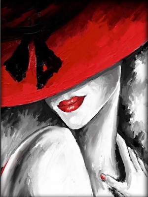 Алмазная живопись АЖ-4028 Красная шляпка