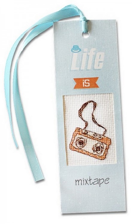 Набор для вышивания Luca-S N39 Закладка "Life is mixtapet"