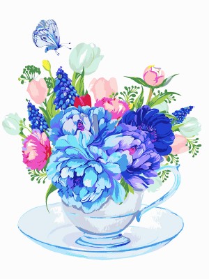 Фрея PNB/С3 №48 Букет из голубых цветов