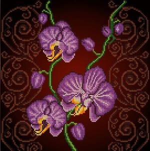 Божья коровка 0028 Орхидея фиолетовая