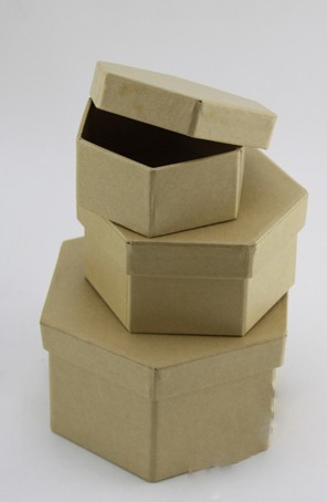 Efco 2634004 Заготовка для декупажа набор шестиугольных коробочек