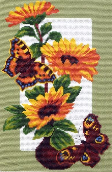 Набор для вышивания Матренин Посад 0473/Н Подсолнухи и бабочки