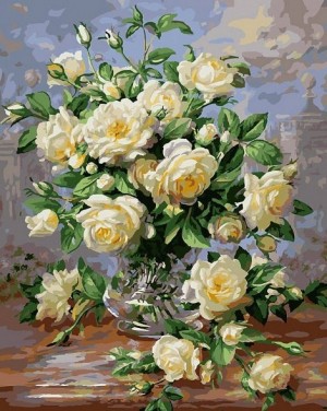 Белоснежка 373-AB Белые розы