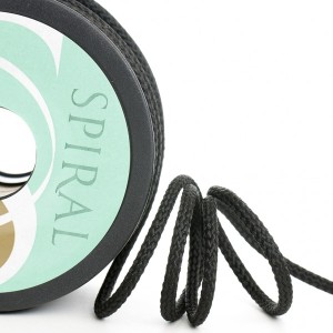 SAFISA 25281-4-01 Шнур плетеный Spiral, 4 мм, цвет черный