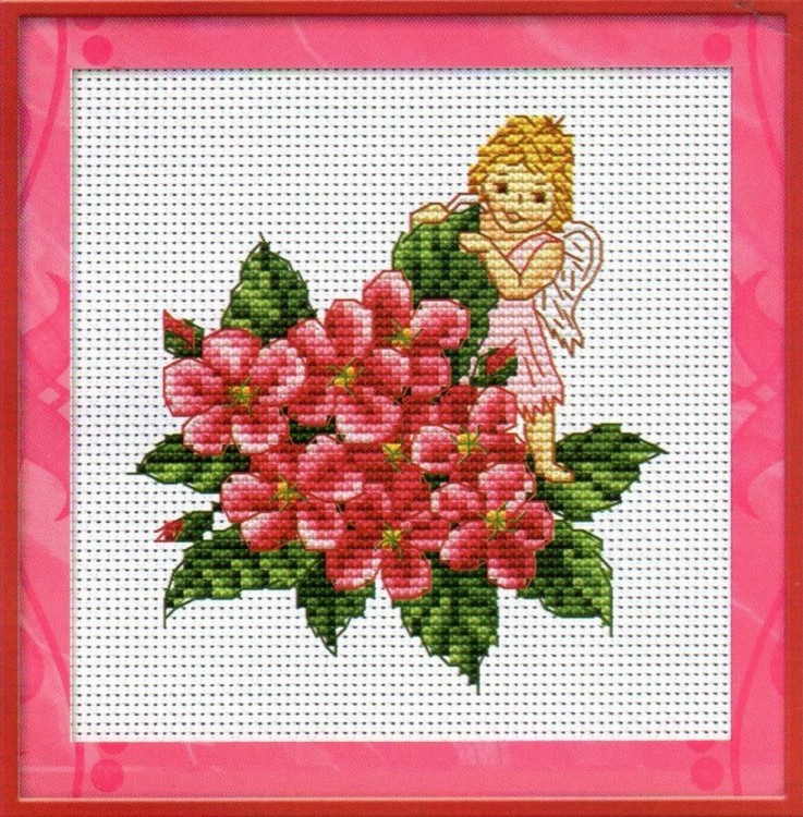 Набор для вышивания Панна D-0350 (Д-0350) Розовый ангел