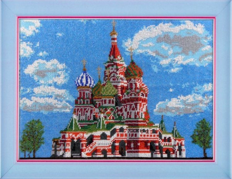 Набор для вышивания Вышиваем бисером В-24 Храм Василия Блаженного