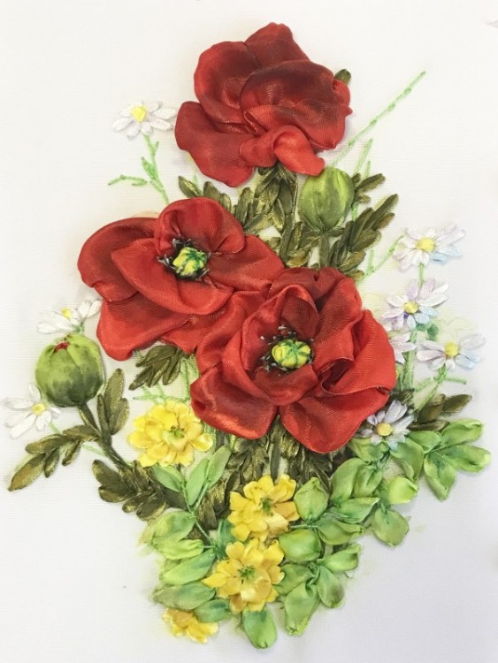 Набор для вышивания Многоцветница МЛ(н) 4011 Маки и луговые цветы