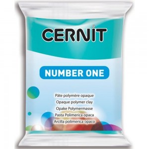 Efco 7941280 Полимерная глина Cernit №1, бирюзовый с эффектом восковой полупрозрачности (50% opacity)