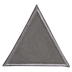 HKM 39465 Термоаппликация "Треугольник серый большой"