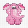 Набор для вышивания Luca-S B042 Розовый слоник