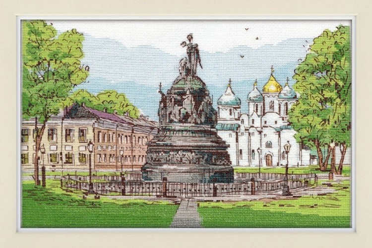 Набор для вышивания Овен 1217 Памятник Тысячелетие России