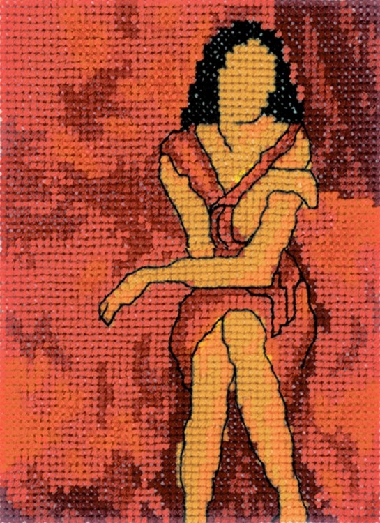 Набор для вышивания РТО EH341 Девушка в красном