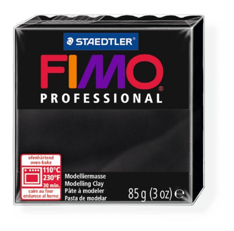 Fimo 8004-9 Полимерная глина Professional черная