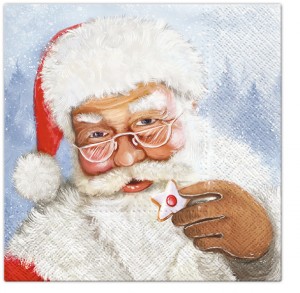 PAW Decor Collection TL231800 Салфетка трехслойная для декупажа "Санта с пряниками"